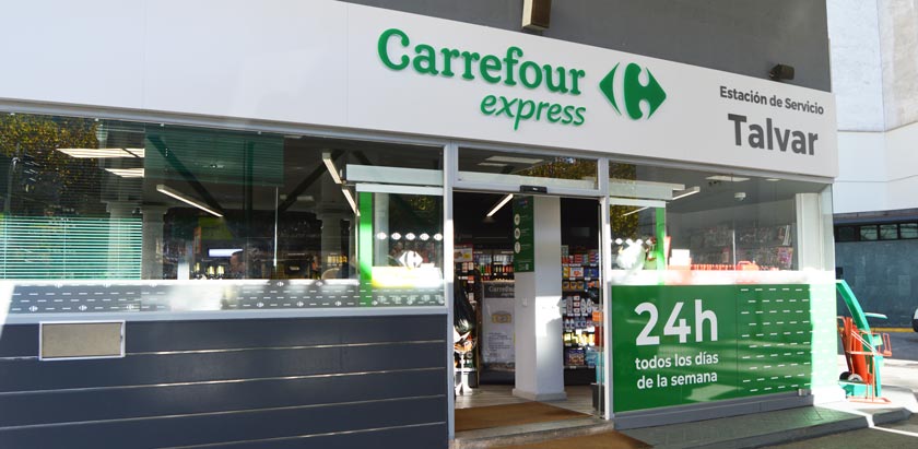 tienda carrefour express gasolinera talvar bp talavera