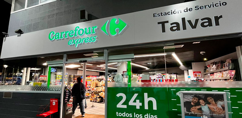 tienda carrefour express gasolinera talvar bp talavera