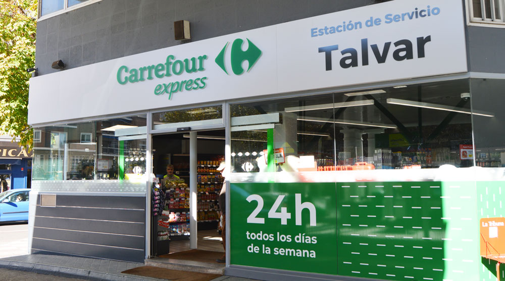 nueva tienda carrefour express gasolinera talvar bp talavera